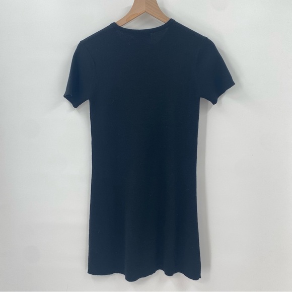 Patagonia Black Wool Crew Neck Shift Dress Small New - Picture 2 of 7